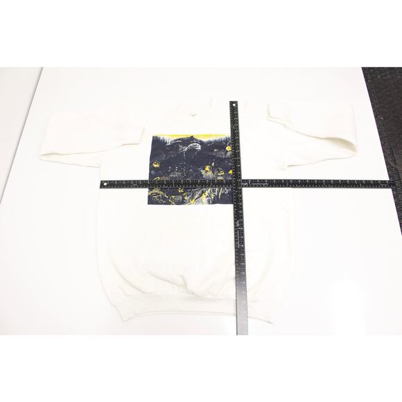 Vintage Underwater Seascape Dolphins Sweatshirt XXL 2X - Picture 6 of 8